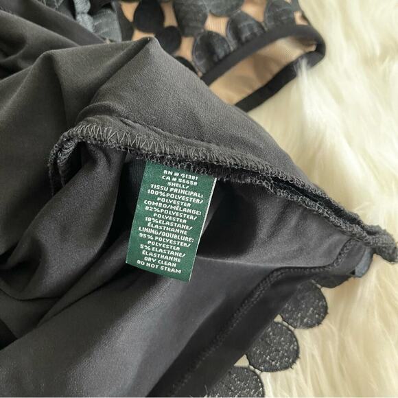 Ralph Lauren Black Circle Embroidered Sheath Dress 2 - Picture 7 of 7